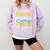 Proud Grandma Of 2023 College Graduate Family 23 Graduation Comfort Colors Sweatshirt Orchid