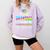Proud Grandma Of Kindergarten Graduate 2025 Graduation Comfort Colors Sweatshirt Orchid