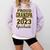 Proud Grandpa Of A 2023 Graduate Graduation Comfort Colors Sweatshirt Orchid