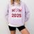 Proud Mom Of 2025 Senior Graduate Matching Family Graduation Comfort Colors Sweatshirt Orchid