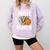Proud Mom Of A 2026 Senior Basketball Graduation Leopard Comfort Colors Sweatshirt Orchid