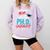 Proud Mom PhD Doctoral Graduation Doctorate Degree Comfort Colors Sweatshirt Orchid