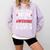 Proud Mom Of PhDaughter PhD Degree Graduate Graduation Comfort Colors Sweatshirt Orchid