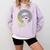 Proud Queen College Graduation Comfort Colors Sweatshirt Orchid