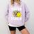 Proud Sister Of A 2026 Senior Softball Graduation Leopard Comfort Colors Sweatshirt Orchid