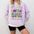 Proud UNCLE Of a 2025 Kindergarten Graduate Graduation Comfort Colors Sweatshirt Orchid