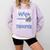 Proud Wife Of a State Trooper Police Officer Graduation Comfort Colors Sweatshirt Orchid