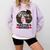 Queen Masters Degree Graduation Social Work MSW MPH Comfort Colors Sweatshirt Orchid