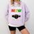 Queen MSW Social Work Grads Masters Graduation Comfort Colors Sweatshirt Orchid