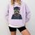 Raccoon Graduation Comfort Colors Sweatshirt Orchid