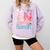 You RN Good Hands Cute Nurse Nursing Student Graduation Comfort Colors Sweatshirt Orchid
