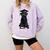 Russian Terrier Dog Graduation Cap Graduate Owner Grad Comfort Colors Sweatshirt Orchid
