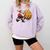 Santa Holding Cookie Xmas Baker Introvert Christmas Comfort Colors Sweatshirt Orchid Santa Holding Cookie Xmas Baker Introvert Christmas Comfort Colors Sweatshirt Orchid
