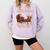 Santa Has The Right Idea Introvert Christmas Comfort Colors Sweatshirt Orchid