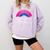 Secretly Bisexual Bi Introvert Bi Pride Antisocial LGBTQ Comfort Colors Sweatshirt Orchid