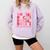 Selectively Social Sarcastic Introvert Humor Comfort Colors Sweatshirt Orchid