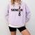 Senior 2020 Football Graduation Shirt Comfort Colors Sweatshirt Orchid