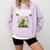 Senior 2025 Graduation Caterpillar For Kids Cute Coquette Comfort Colors Sweatshirt Orchid