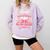 Senior 2026 Class Of 26 Coquette Pink Bow Graduation Cousin Comfort Colors Sweatshirt Orchid