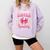 Senior 2026 Class Of 26 Coquette Pink Bow Graduation Sister Comfort Colors Sweatshirt Orchid