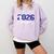 Senior 2026 Class Of 2026 Graduation 2026 Comfort Colors Sweatshirt Orchid