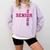 Senior 2026 Class Of 2026 Graduation 2026 Pink Girl Women Comfort Colors Sweatshirt Orchid
