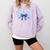 Senior 2026 Class Of 2026 Toile Coquette Bow Graduation 2026 Comfort Colors Sweatshirt Orchid