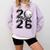 Senior 2026 Golf Player Heart Graduation Girls Teens Comfort Colors Sweatshirt Orchid