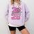 Senior 2026 Graduation Girls Coquette Pink Bow Class Of 2026 Premium Comfort Colors Sweatshirt Orchid