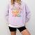Senior 2026 Groovy Retro Grad Class Of 2026 Graduation Kids Comfort Colors Sweatshirt Orchid