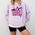 Senior 2027 Class Of 2027 Coquette Girl Pink Graduation 2027 Comfort Colors Sweatshirt Orchid
