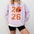 Senior Basketball Class Of 2026 Crew Basketball Graduation Comfort Colors Sweatshirt Orchid