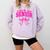 Senior Class Of 2026 Coquette Pink Bow Graduation 2026 Comfort Colors Sweatshirt Orchid