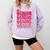 Senior Class Of 2026 Pink Coquette Bow Graduation 2026 Comfort Colors Sweatshirt Orchid