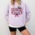 Senior Class Of 2027 Coquette Pink Bow Graduation 2027 Women Comfort Colors Sweatshirt Orchid