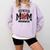 Senior Mom 2025 Cheer Mama Class Of 2025 Graduation Comfort Colors Sweatshirt Orchid