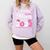 Senior Mom Of A Class Of 2022 Heart School Graduation Comfort Colors Sweatshirt Orchid