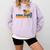 Senior Sunrise 2026 Graduation Cool Retro High School Comfort Colors Sweatshirt Orchid
