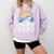 I Like Sharks & Maybe Like 3 People Humor Introverts Summer Comfort Colors Sweatshirt Orchid