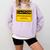 A Simple Yellow Warning Sign For Introvert Comfort Colors Sweatshirt Orchid A Simple Yellow Warning Sign For Introvert Comfort Colors Sweatshirt Orchid