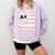 Skeleton Coffee Lover Introvert Comfort Colors Sweatshirt Orchid