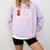 Social Battery Low Introvert Comfort Colors Sweatshirt Orchid Social Battery Low Introvert Comfort Colors Sweatshirt Orchid