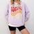 Social Distancing Expert Introvert Comfort Colors Sweatshirt Orchid