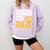 Social Worker Will Work For Pizza Graduation Comfort Colors Sweatshirt Orchid