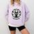 Socially Awkward Cute Introvert Cat Meme Anti-Social Club Comfort Colors Sweatshirt Orchid