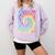 Straight Outta High School Class Of 2022 Graduation Comfort Colors Sweatshirt Orchid