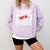 Straight Outta Homeschool Shirt Graduation Comfort Colors Sweatshirt Orchid