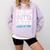 Straight Outta Junior High School Graduation Class Of 2022 Comfort Colors Sweatshirt Orchid