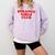 Strange Girls Club Weird Antisocial Introvert Humor Comfort Colors Sweatshirt Orchid