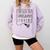 Stressed Sonography Student Ultrasound Tech Graduation Comfort Colors Sweatshirt Orchid